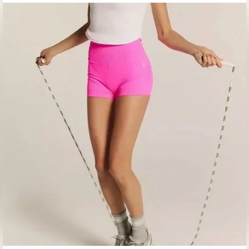 Free People/ FP Movement Good Karma 
Shorts in Hot Pink Size XL - Picture 3 of 7